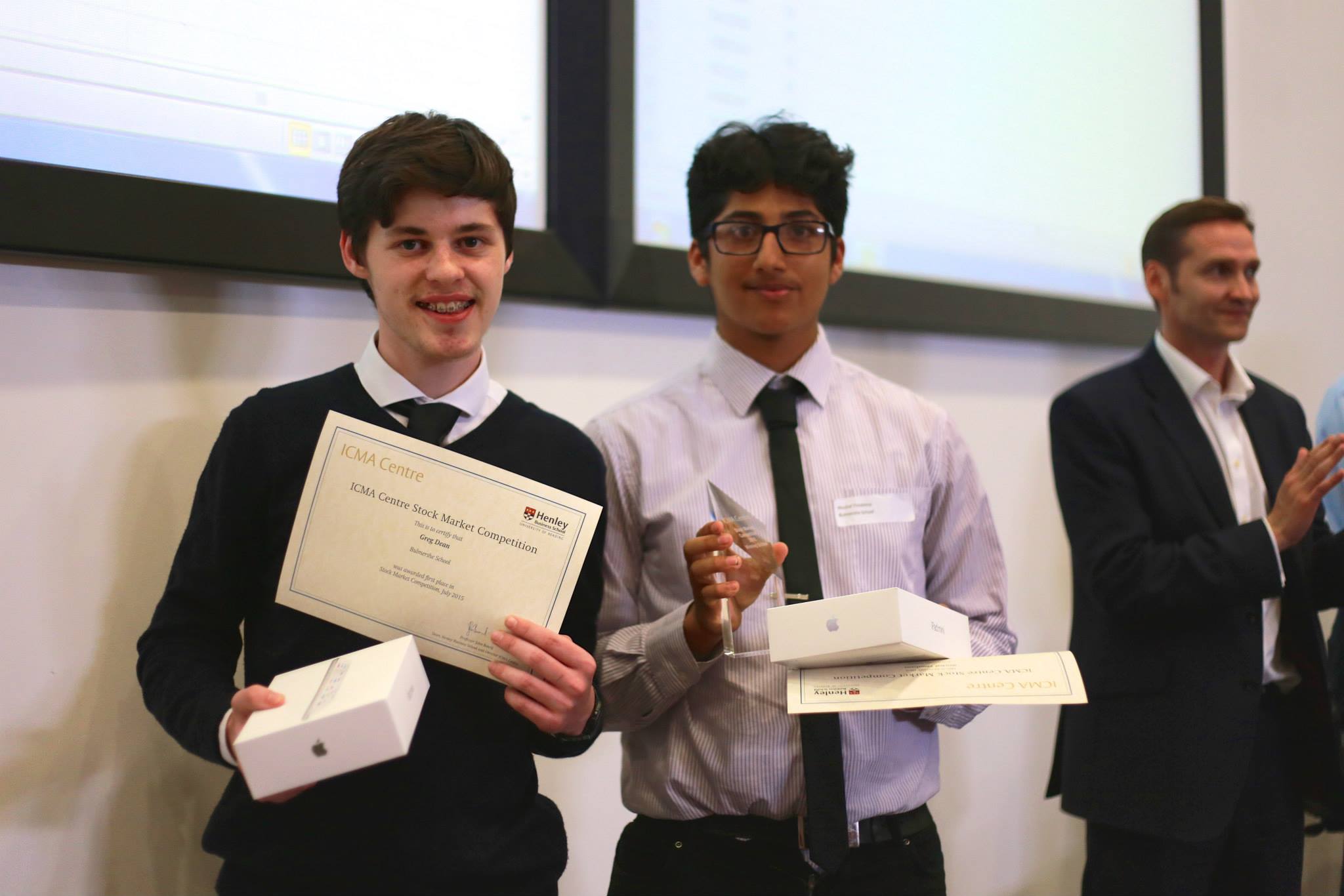 Bulmershe students take top position in ICMA Centre 2015 Stock Market Competition